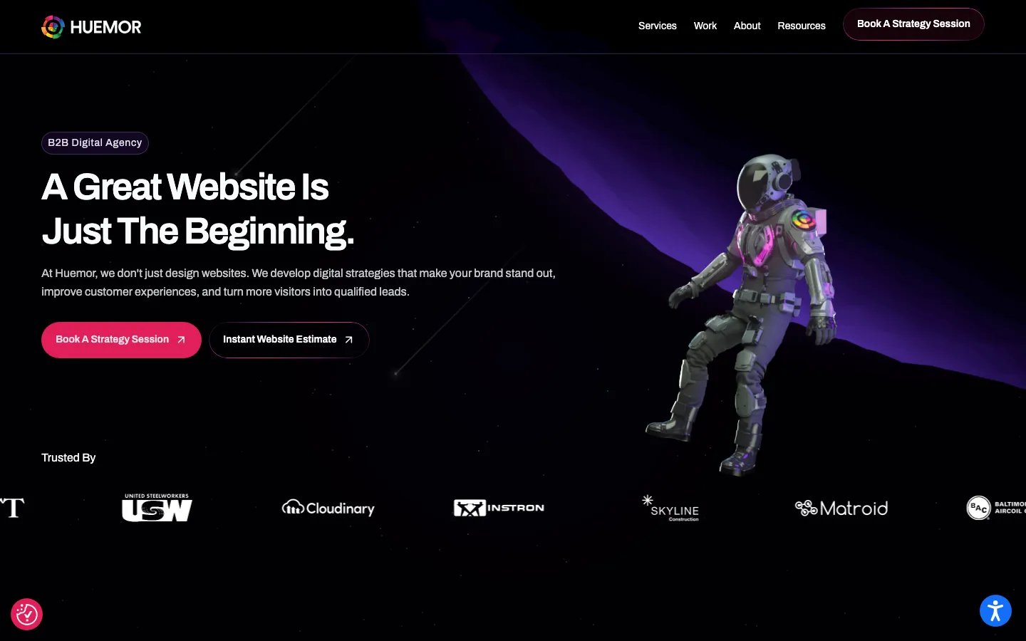 HUEMOR homepage