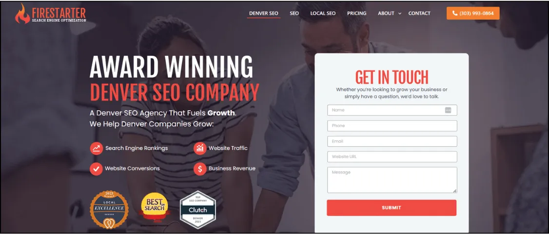 best seo company in Denver - firestarter seo