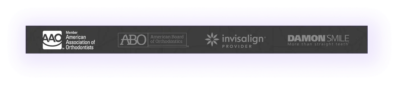 partnerships block on an orthodontic clinic website