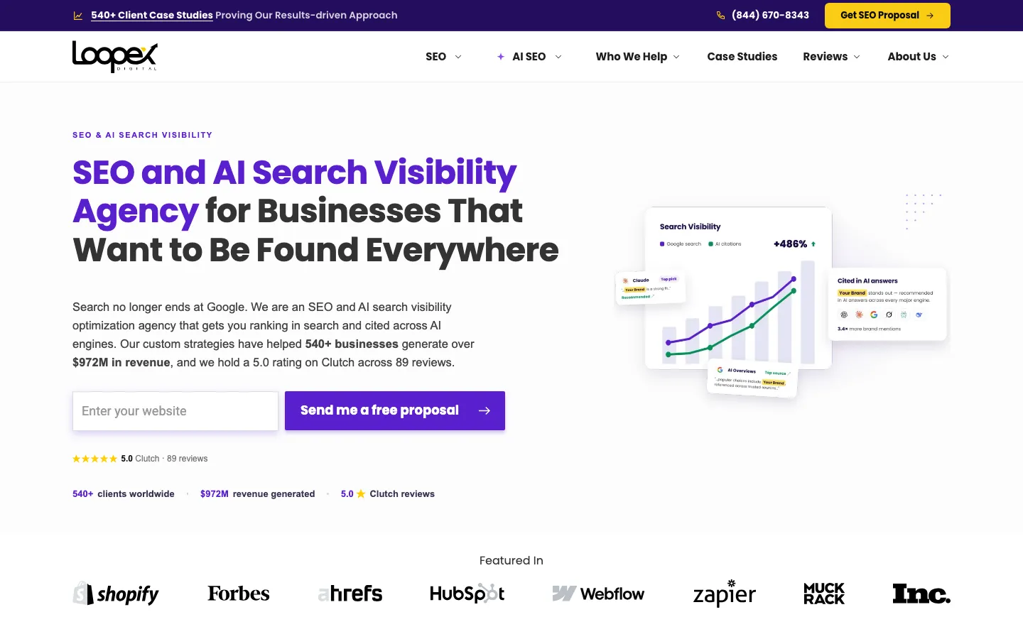 Loopex Digital homepage