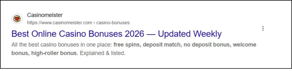 Title Tags and Meta Descriptions for Gambling Content