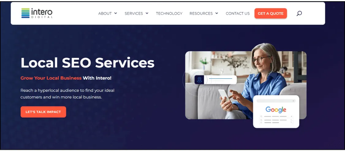 best local seo company - intero digital