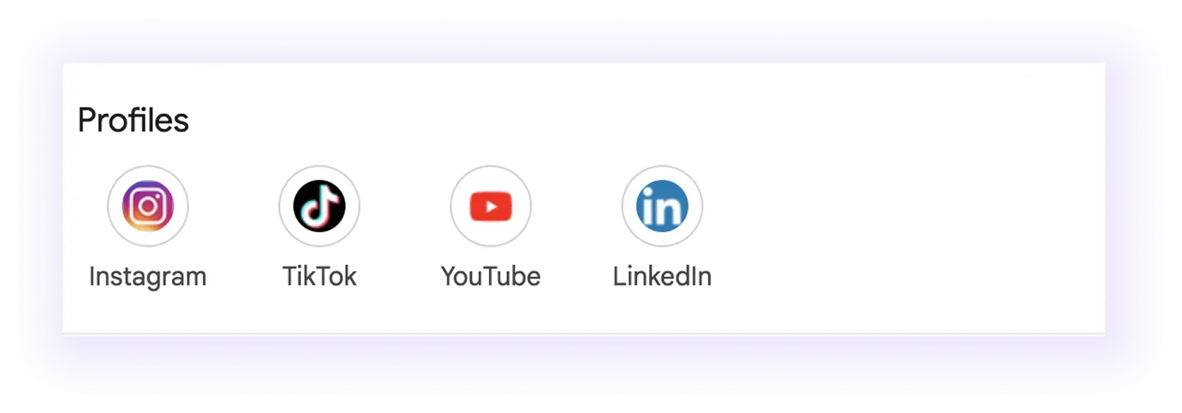 social media links section in carpet cleaner GMB