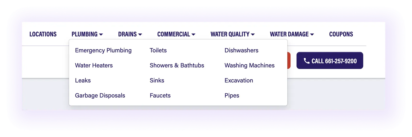 Category pages for Commercial Plumbing SEO
