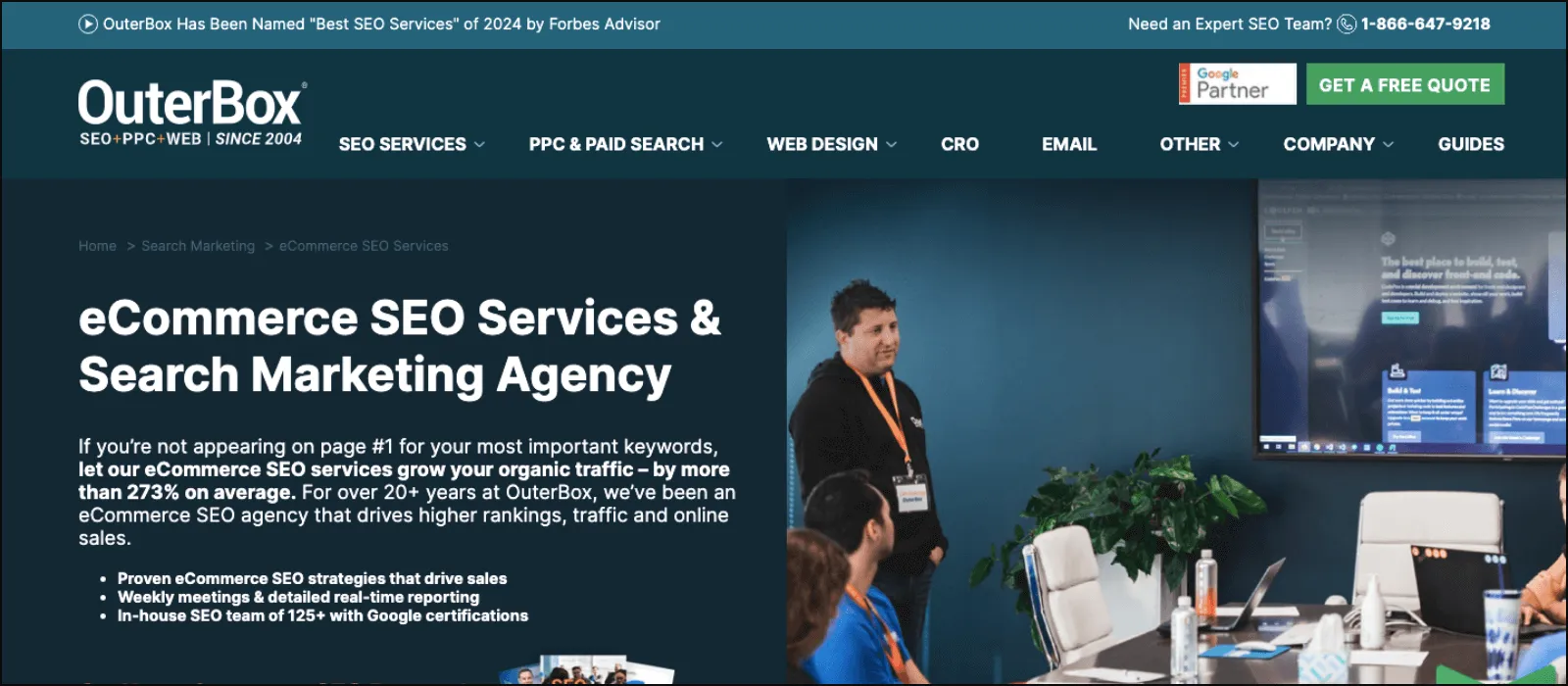 OuterBox homepage