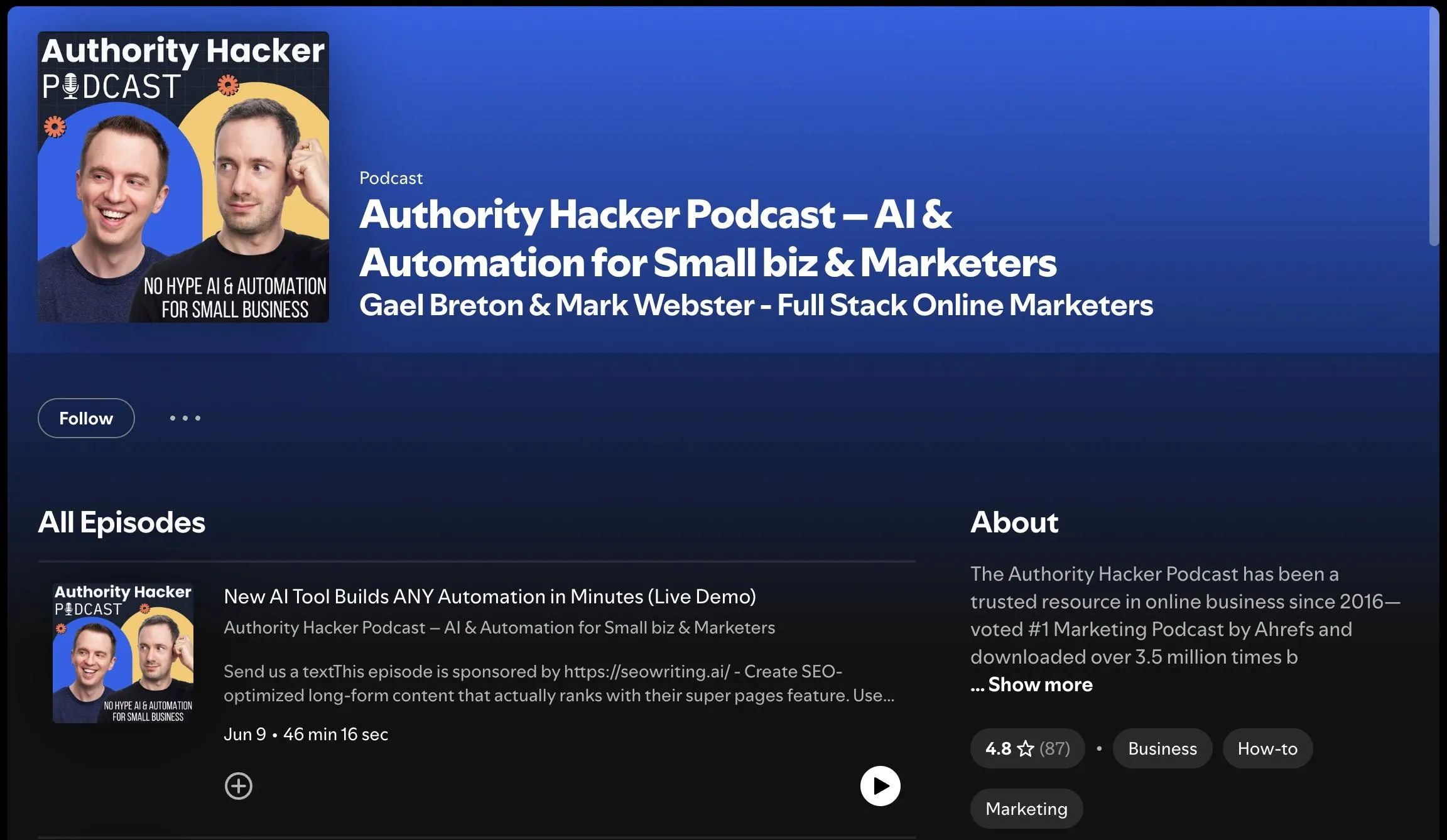 Best SEO Podcasts Authority Hacker Podcast