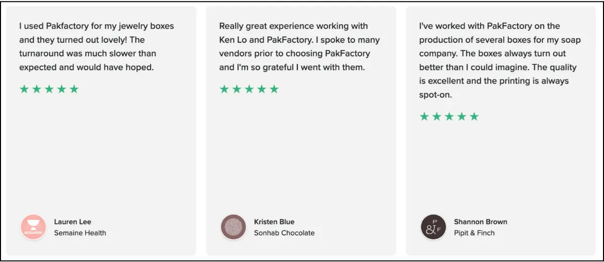 PakFactory reviews