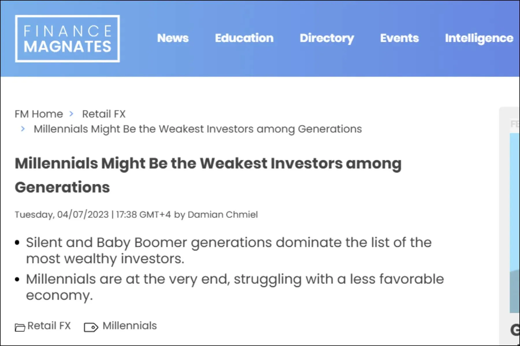 Are Millennials Really Bad Investors? Study Shares Surprising Insights