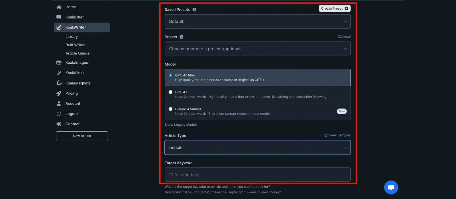 koala ai useage