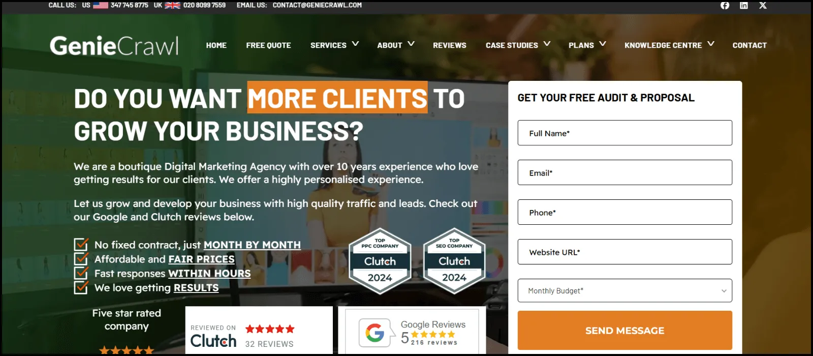genie crawl seo companies london