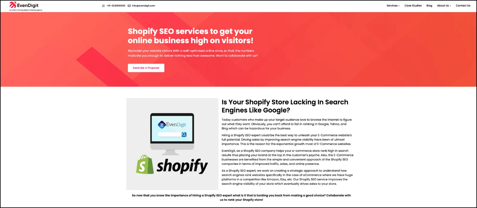 evendigit shopify seo companies