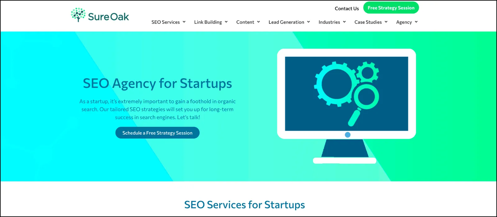 SureOak SEO agency for startups