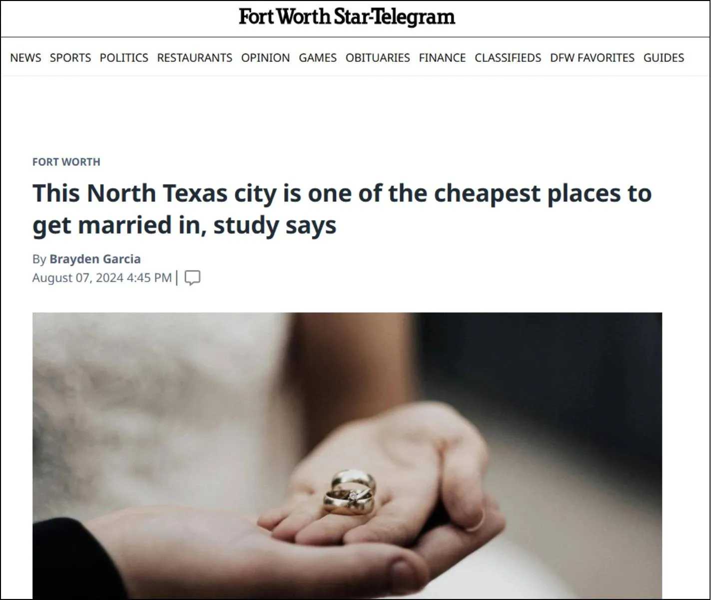 Best US Cities for Affordable Weddings