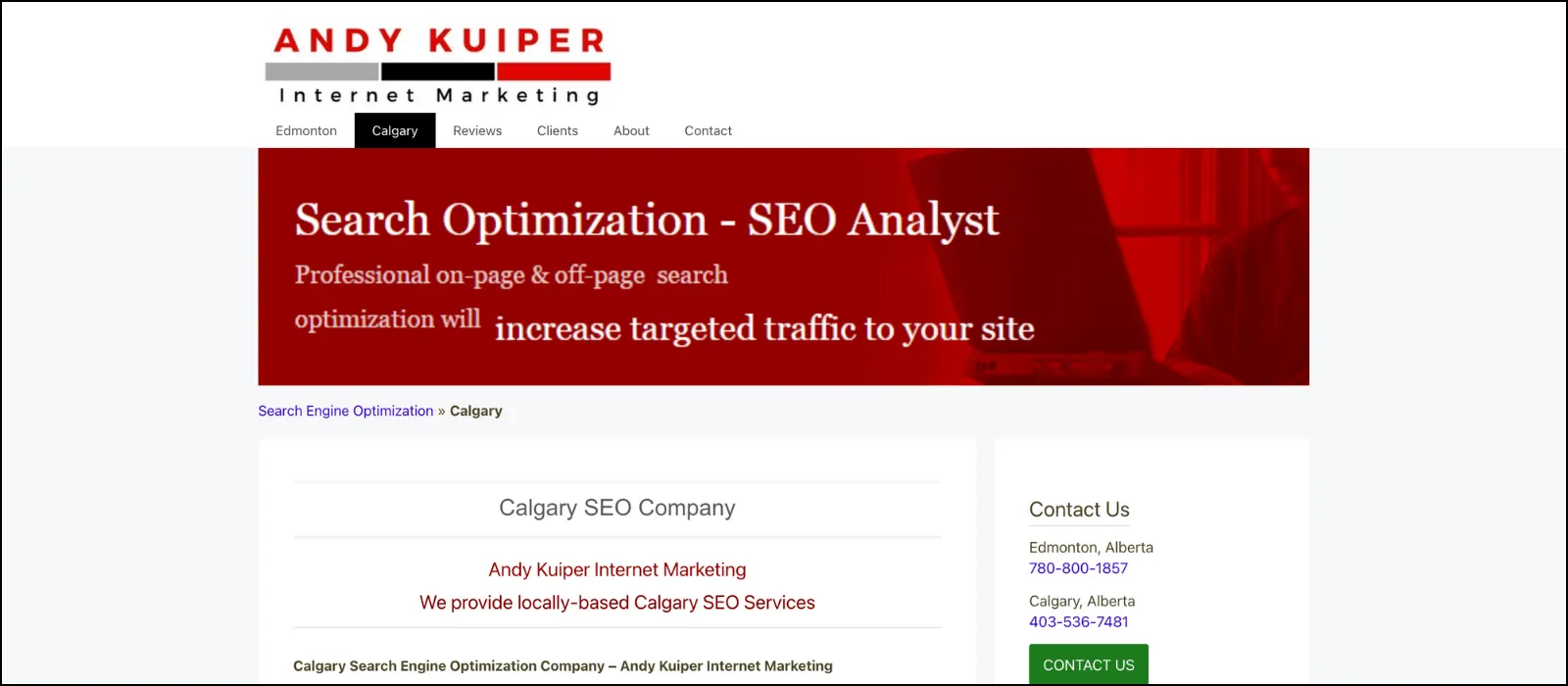 andy kuiper seo companies calgary