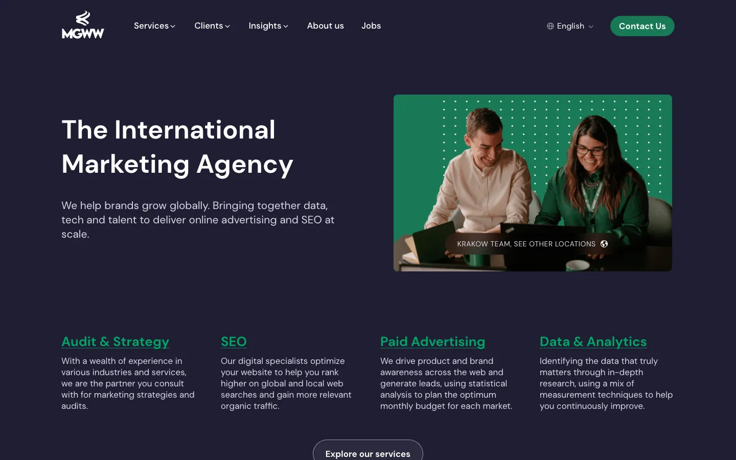 MediaGroup Worldwide homepage