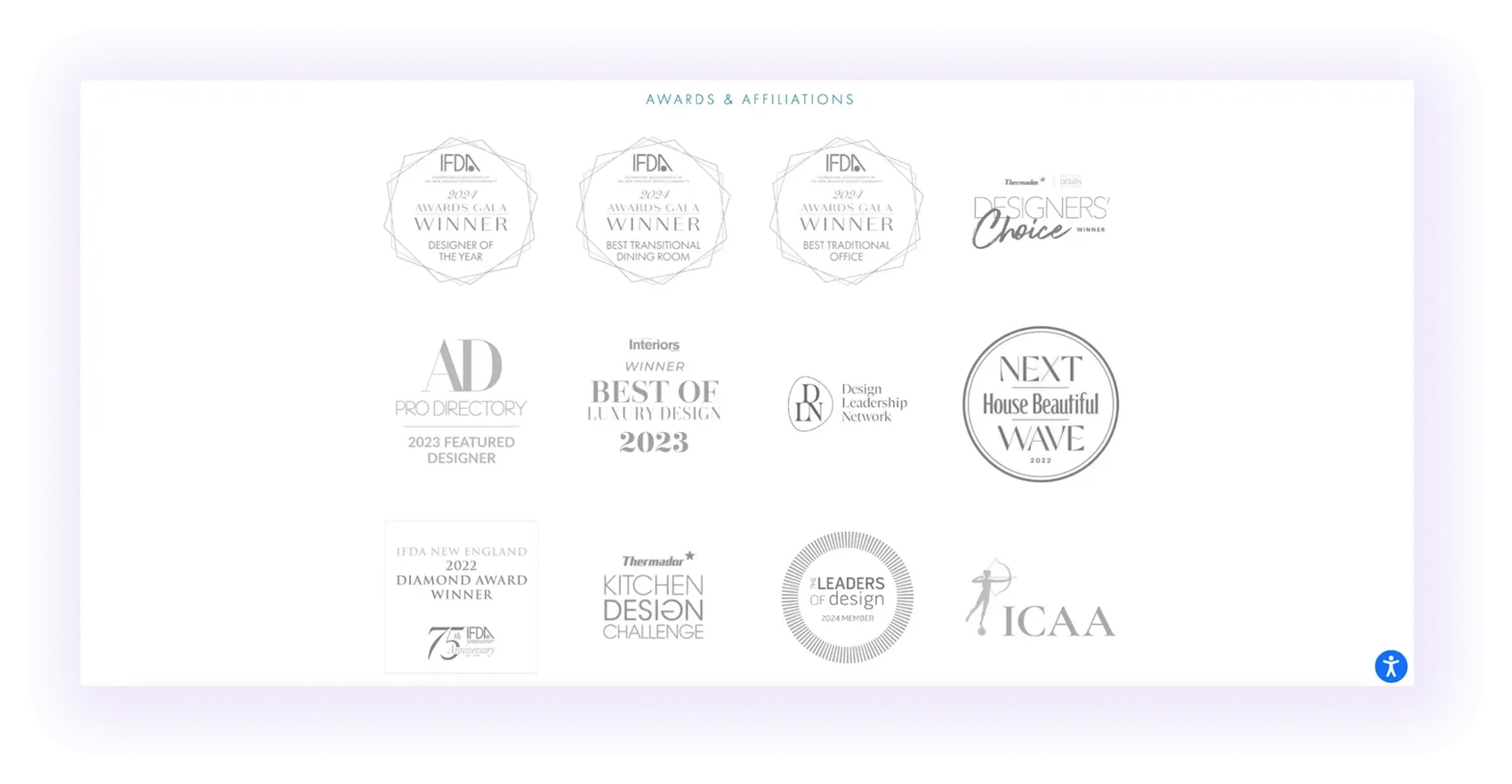 Expertise and credentials for Interior Design SEO