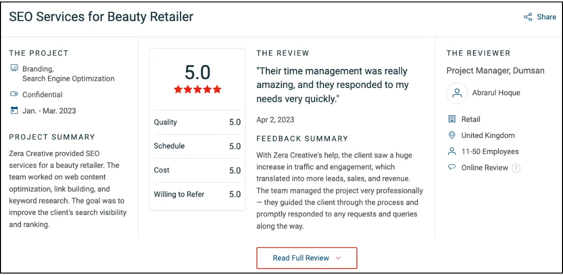 Zera Creative reviews