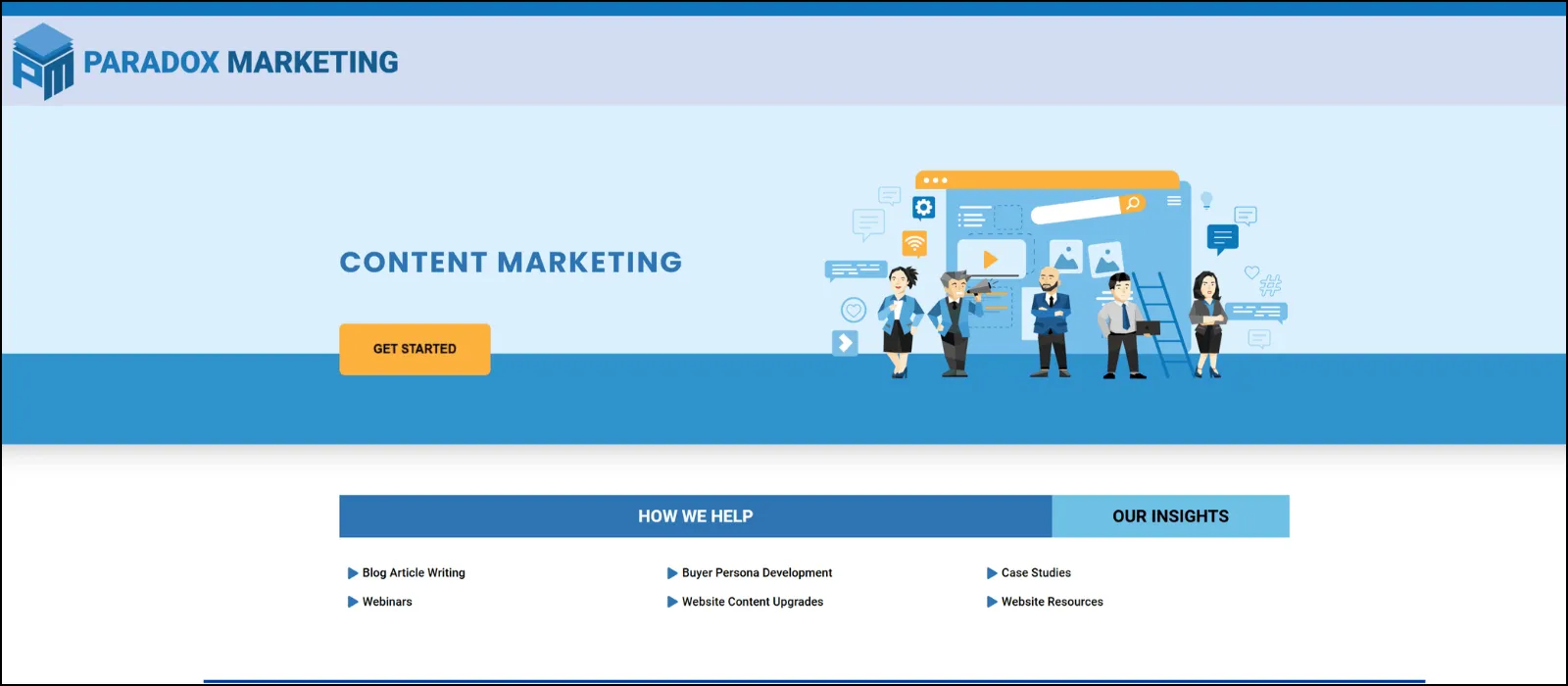 paradox marfketing content marketing agencies