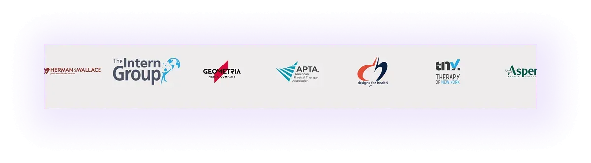 partner organizations block on a physiotherapy website