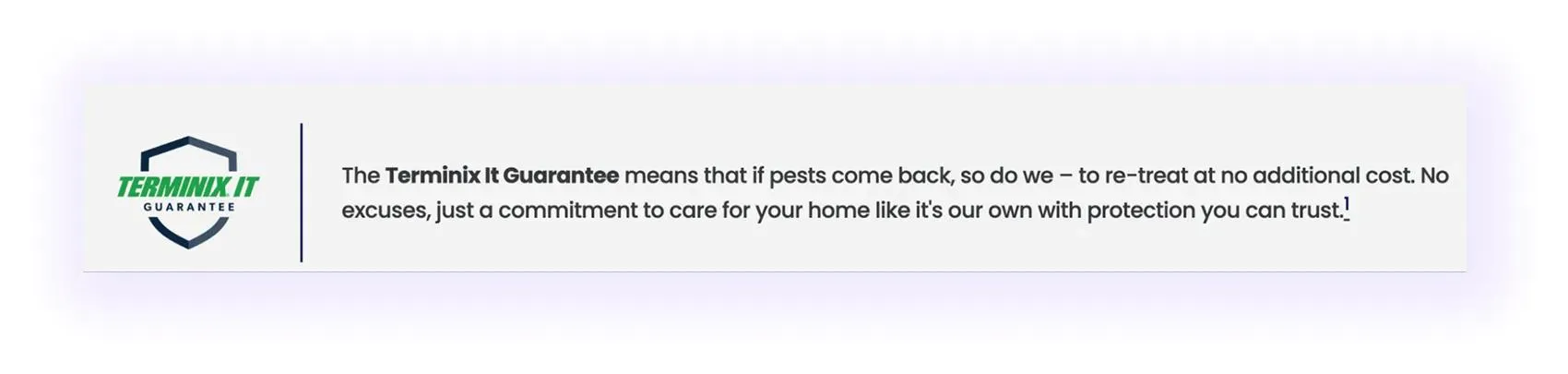 Pest control service guarantees