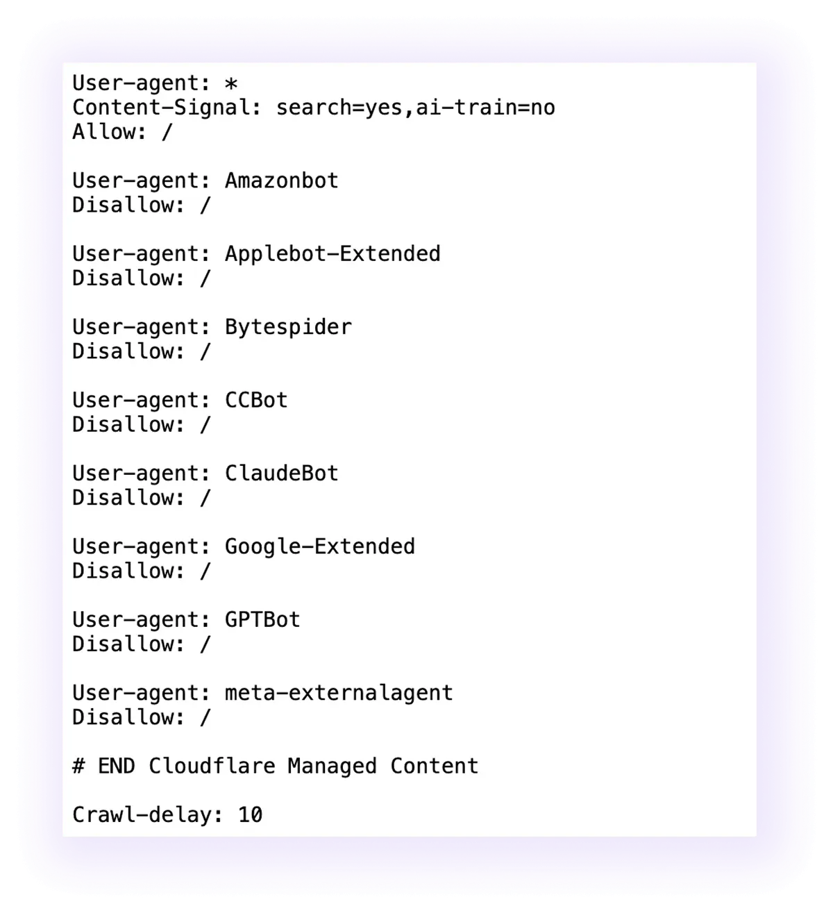 example of a robots.txt file for a financial advising services website