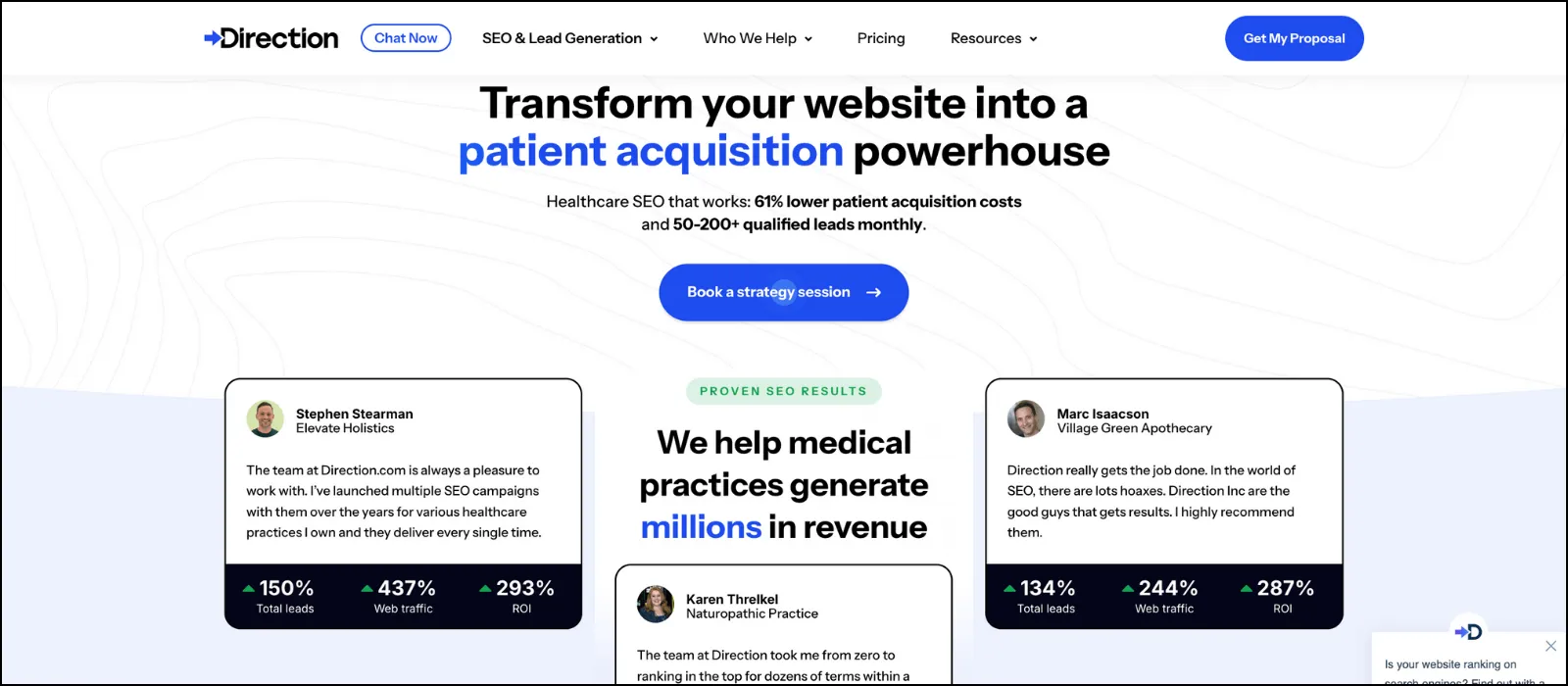 direction.com top seo companies in california