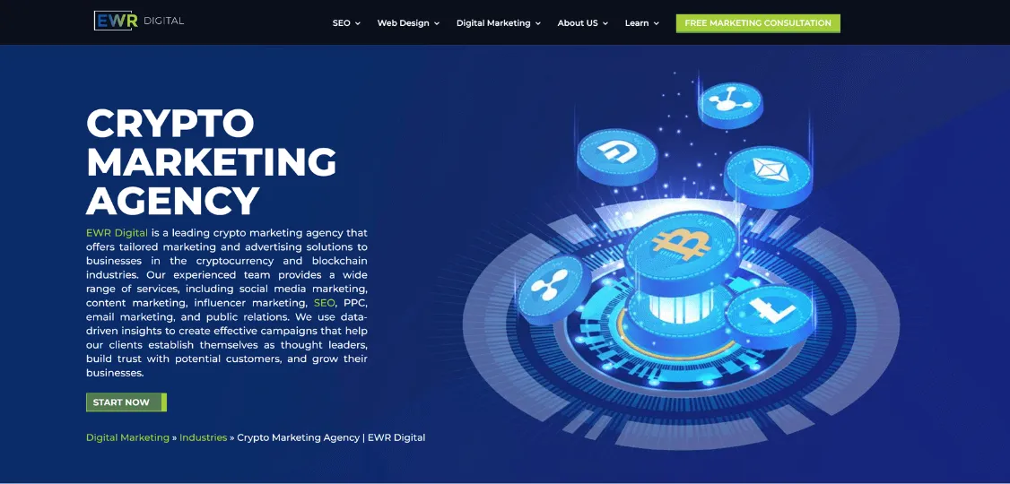 EWR Digital homepage