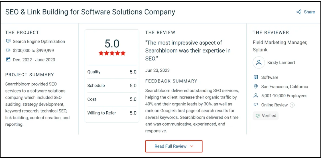 international seo services review