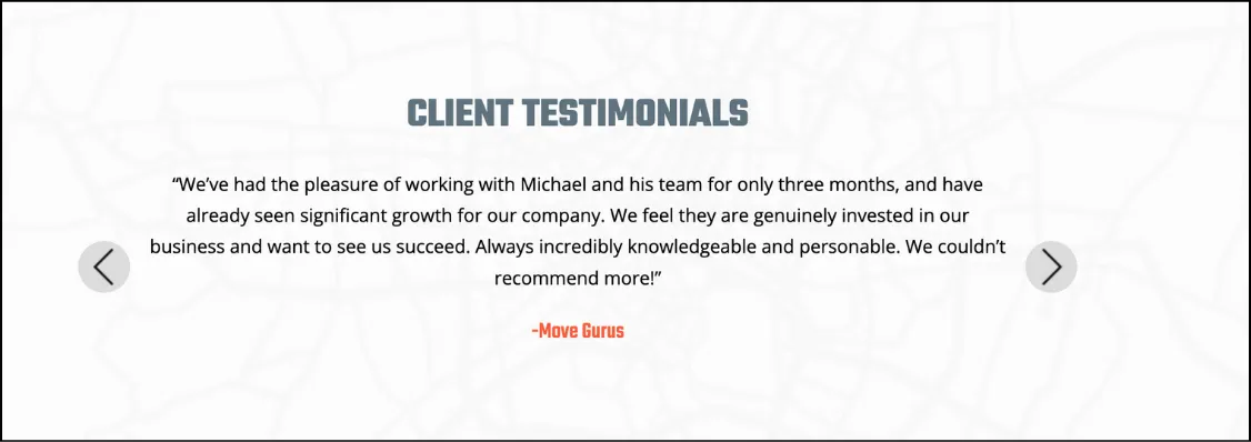 nick the marketer client review