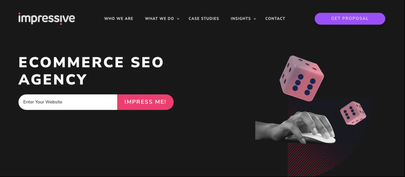 Impressive homepage