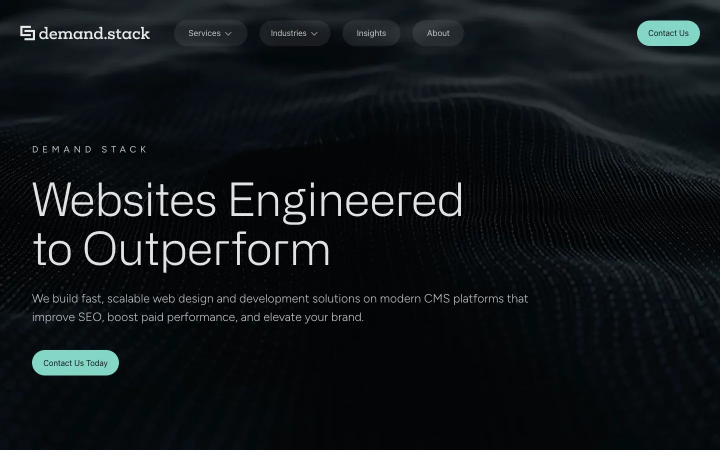 Demand Stack homepage
