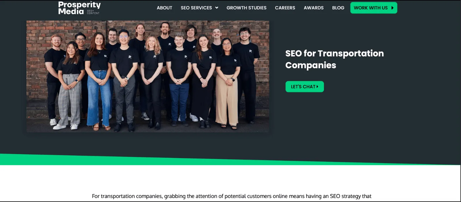 transportation seo company