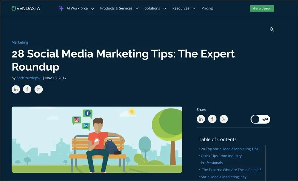 Expert Roundups Real World Example
