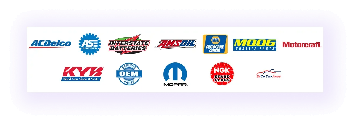 brand partners and suppliers block on an automotive business website
