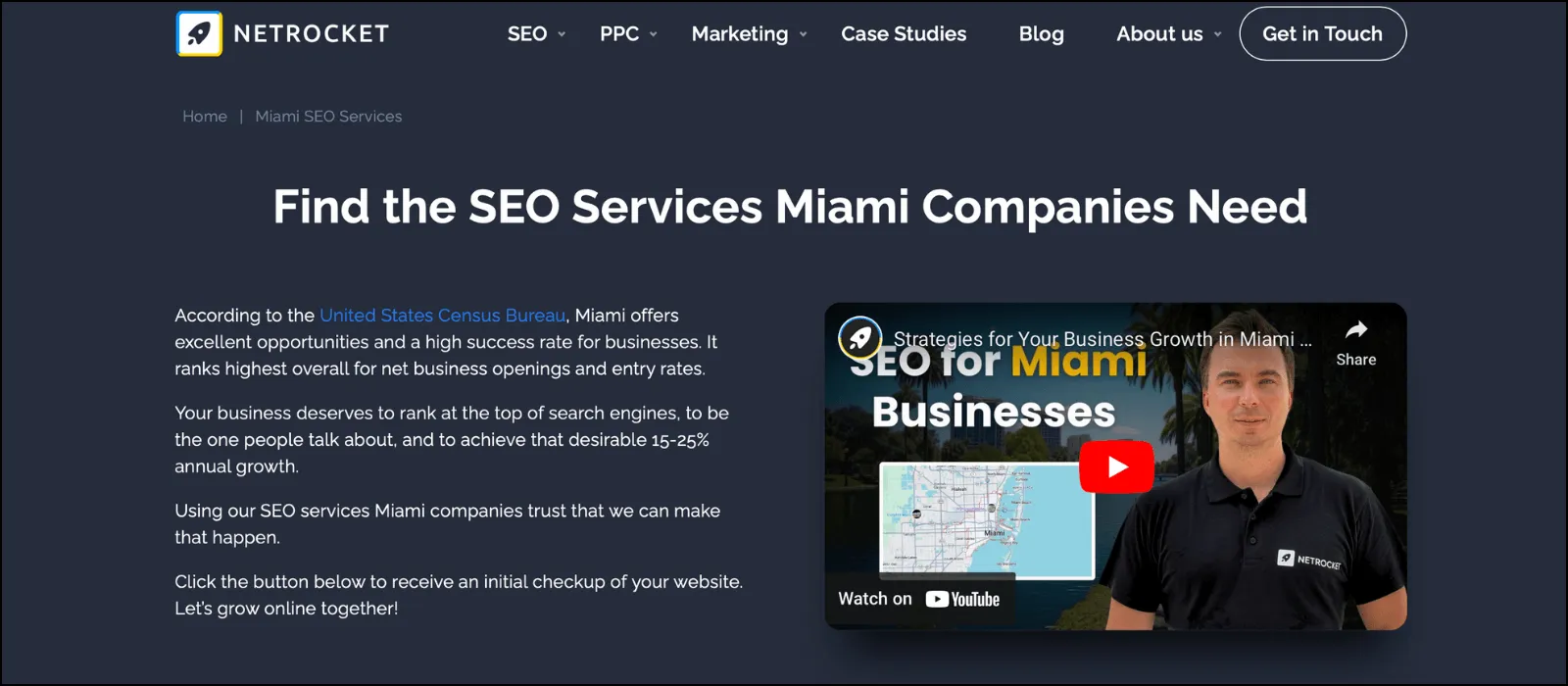 netrocket seo companies in miami