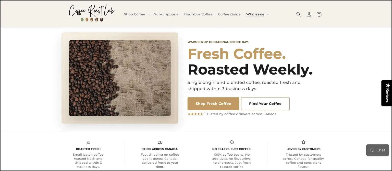 Coffee Roast Lab SEO project