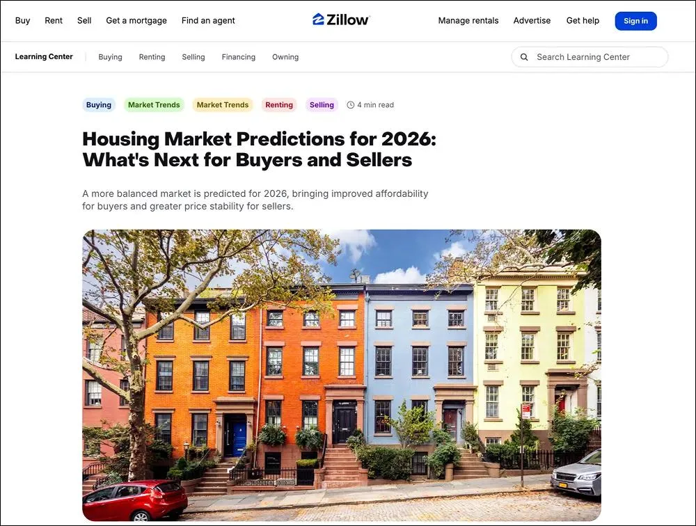 Zillow Housing Market Predictions Survey