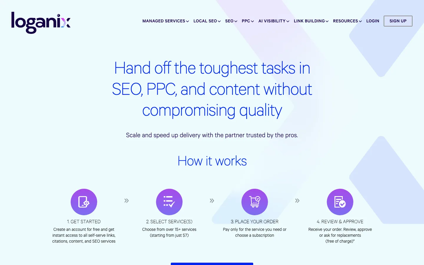 Loganix homepage