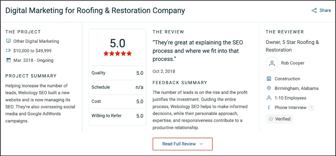 webology client review