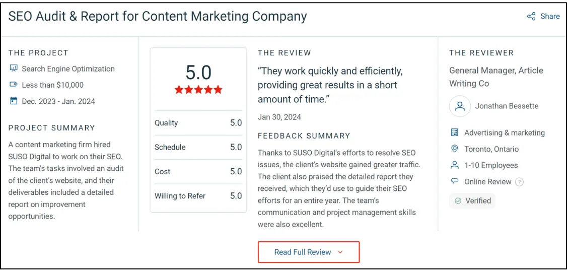 international seo services review 