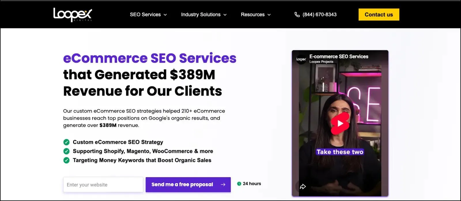 Loopex Digital homepage