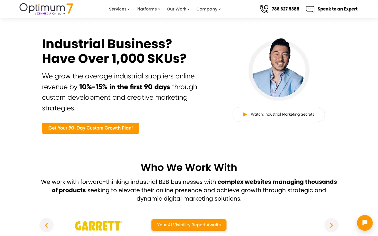 Optimum7 homepage