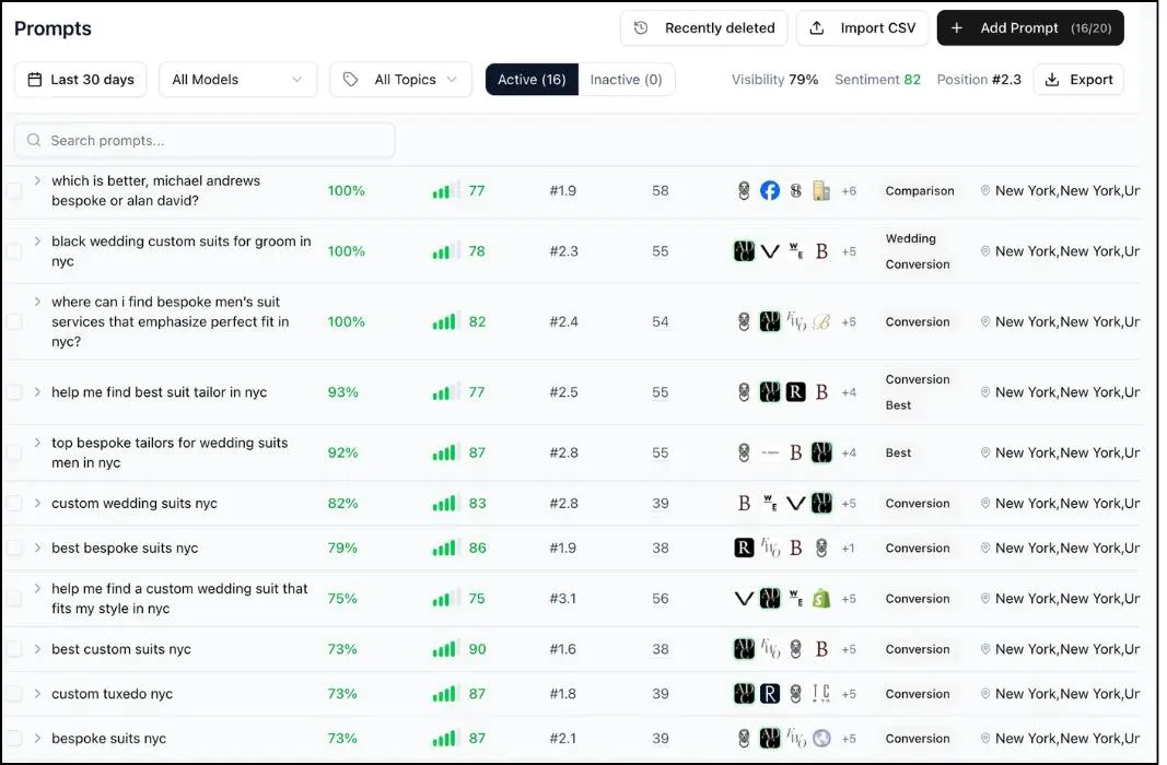 Alan David Custom AI Visibility Tool