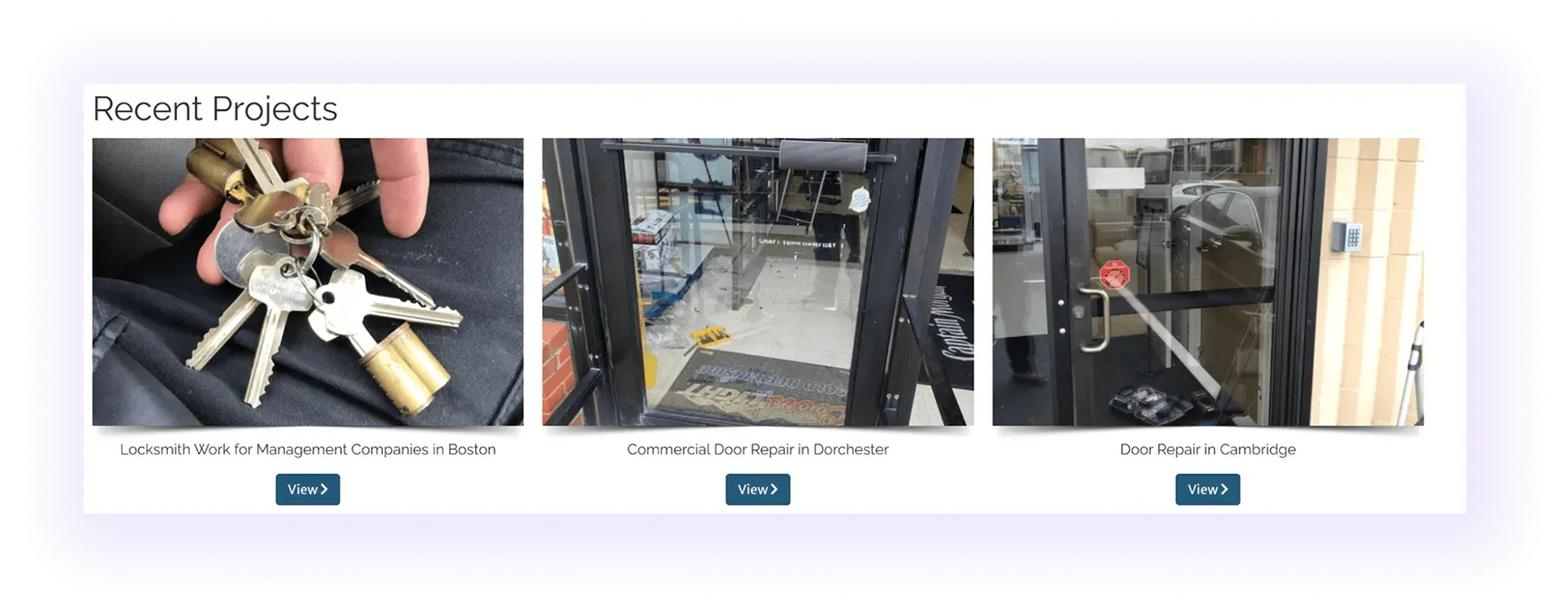 Mini Case Studies for locksmith services