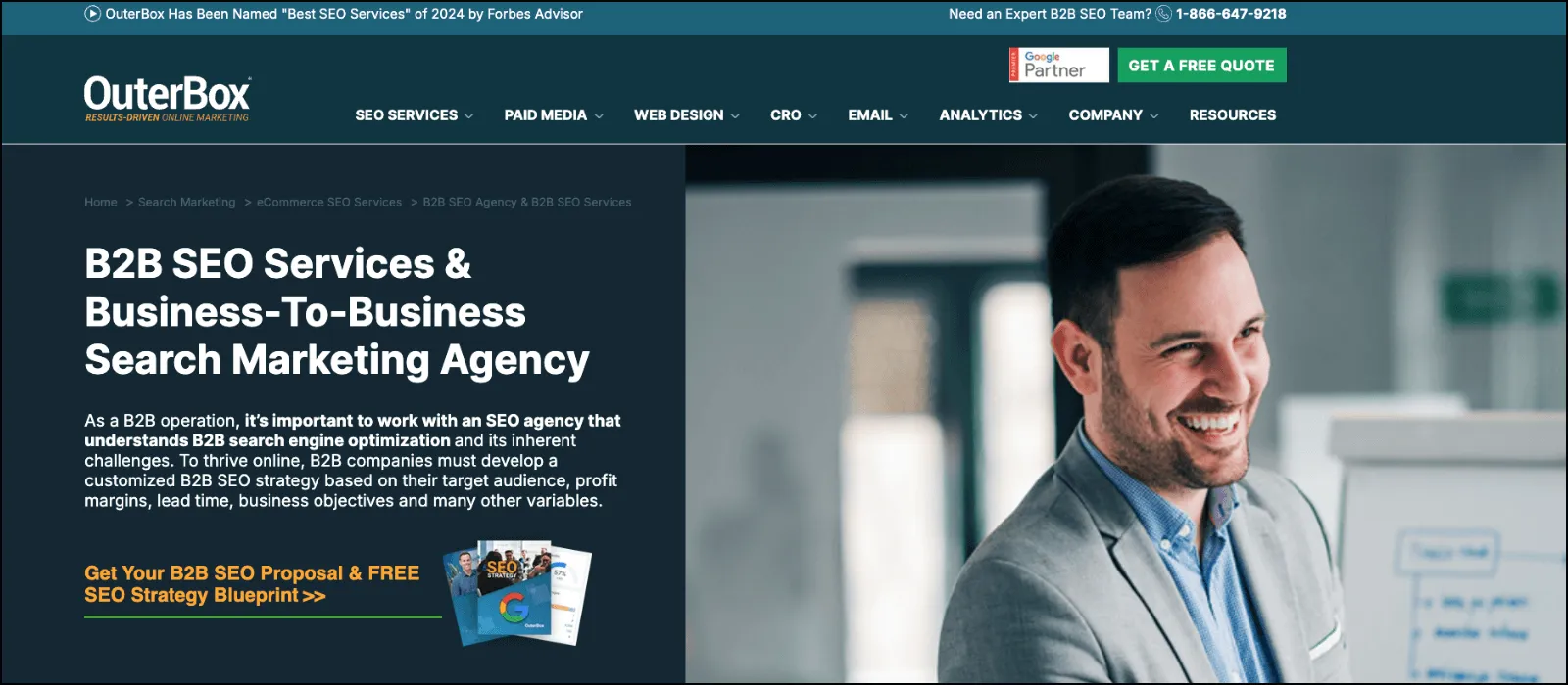 OuterBox homepage