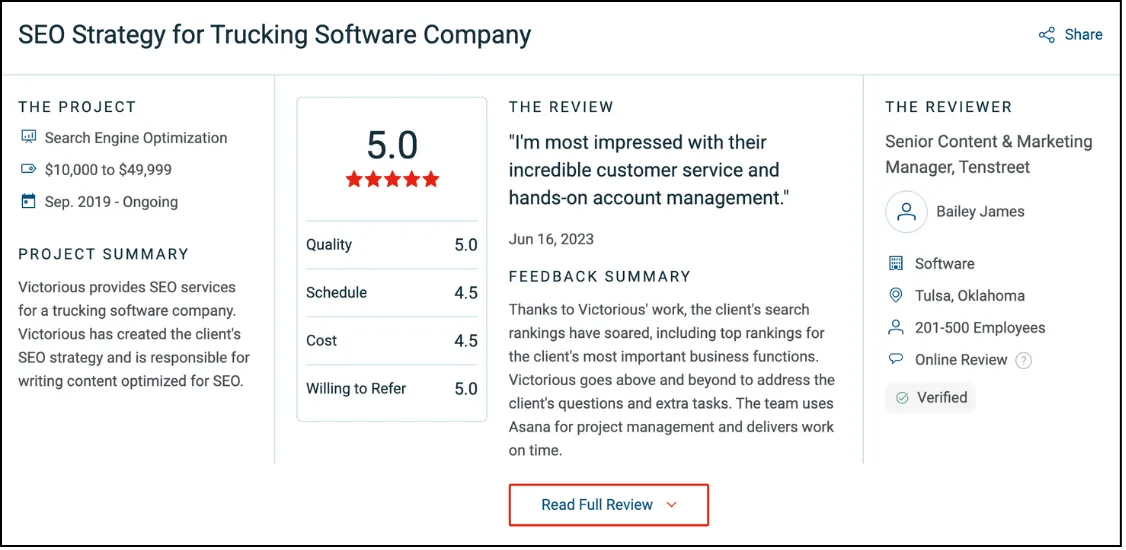 Customer Testimonials
