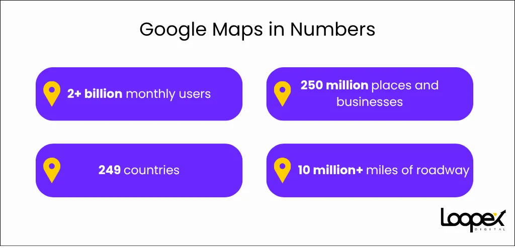 Google Maps in Numbers
