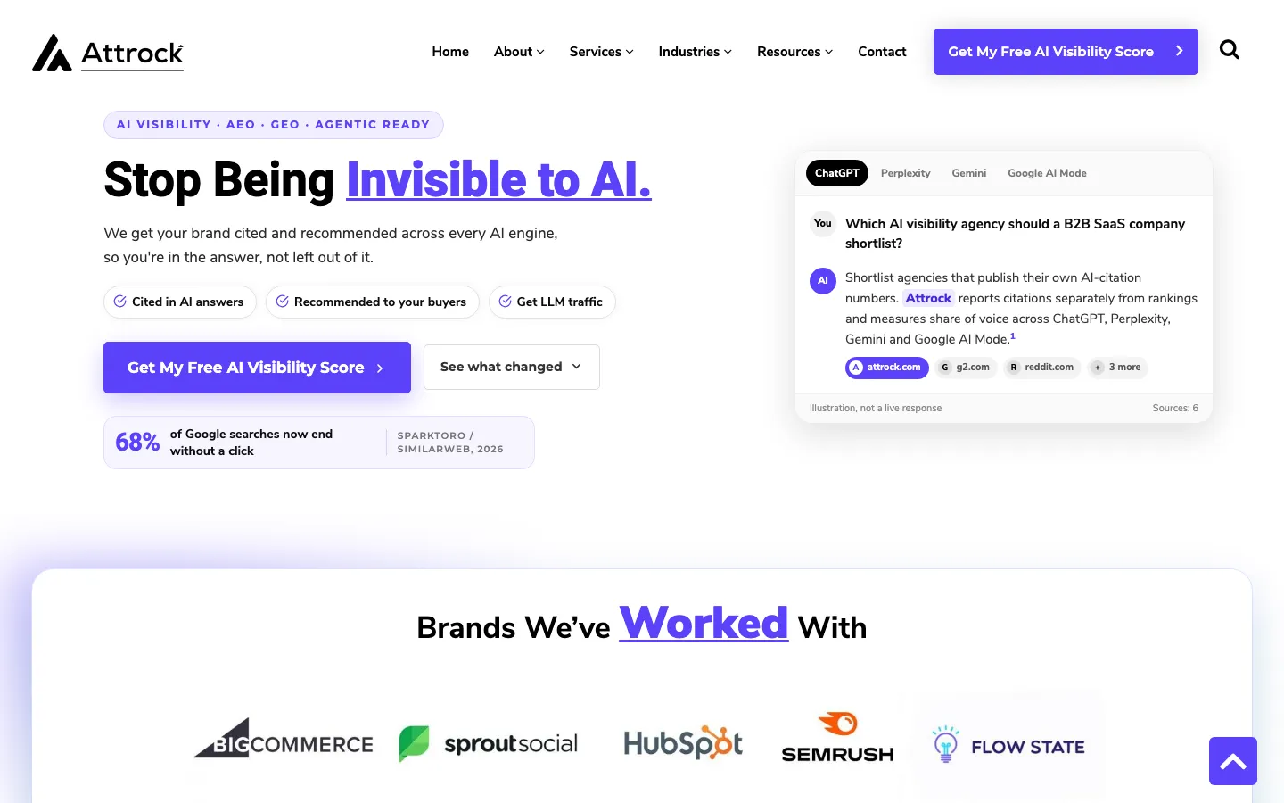 Attrock homepage