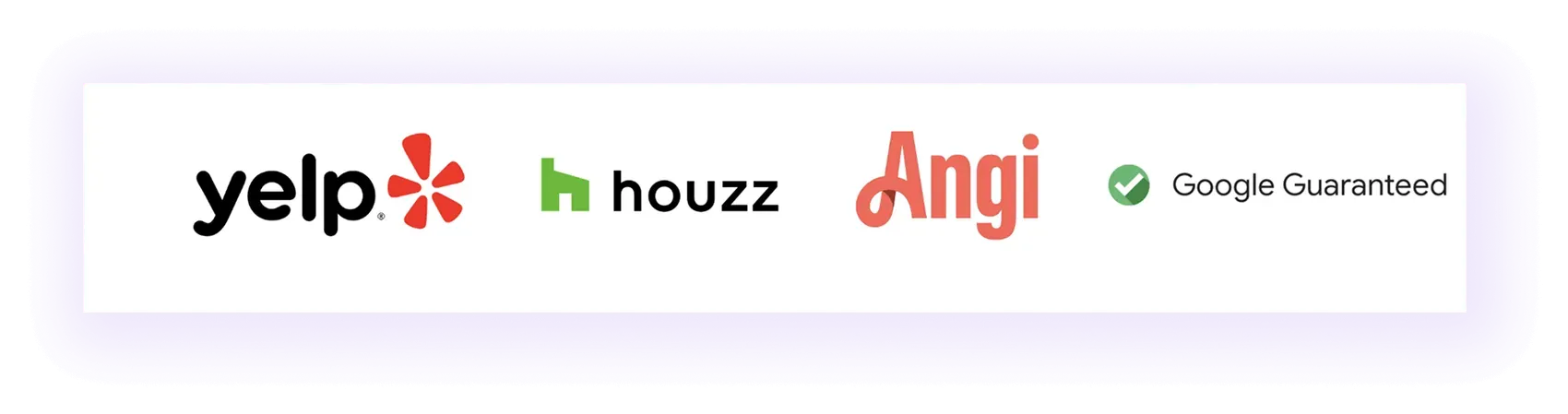 media features and press block on a home builder website