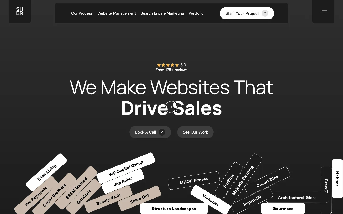 The Sher Agency homepage